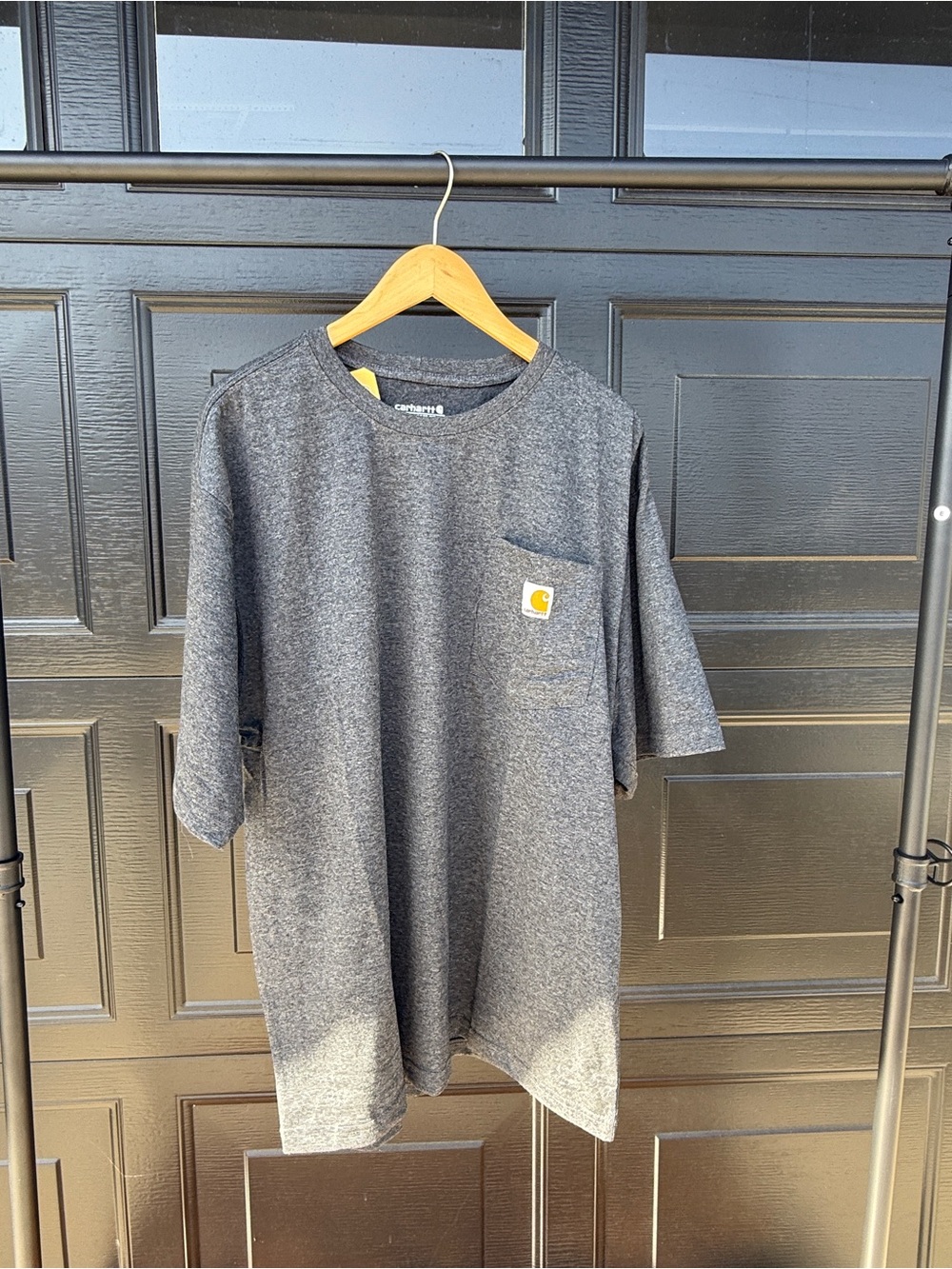 NWT! Carhartt Men’s Short-Sleeve Pocket T‑Shirt in Heather Gray